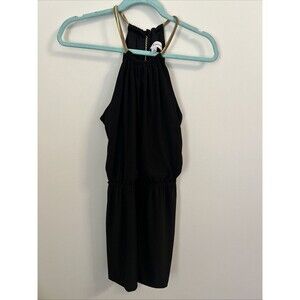 Emma & Michelle Black Short Romper, Size Medium, New With Tags